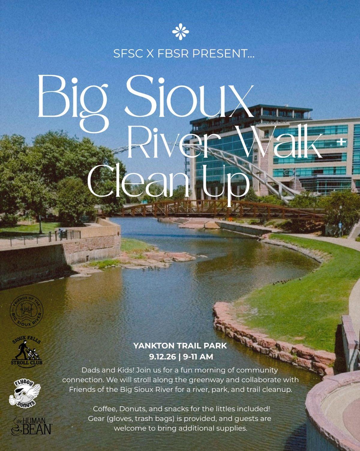 Cleanup Walk with Friends of the Big Sioux River flyer
