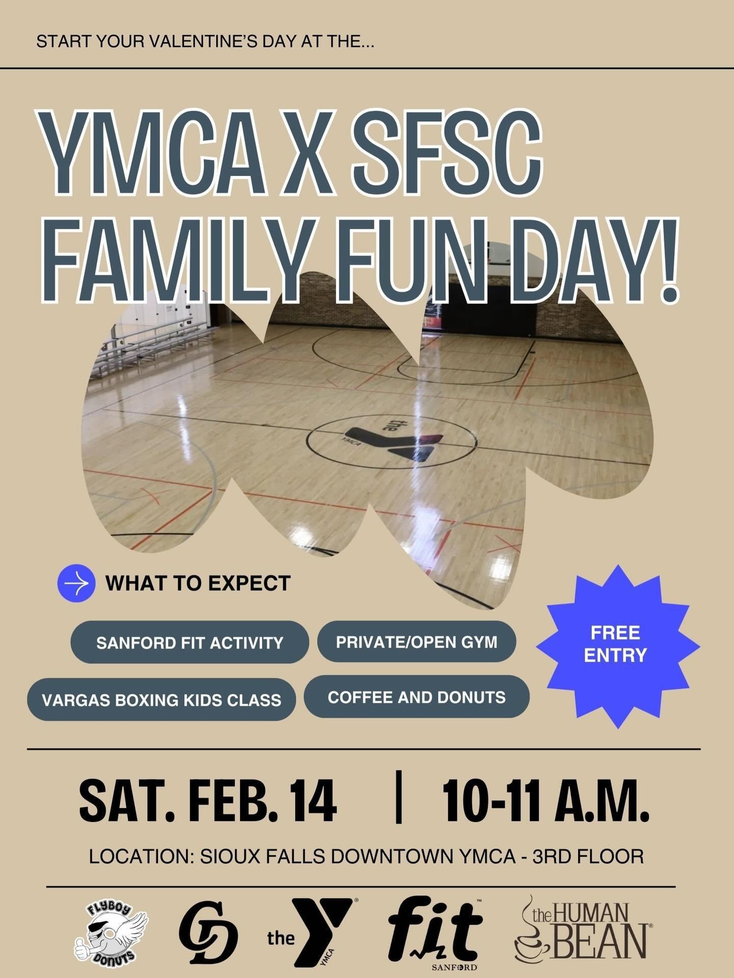 YMCA x SFSC Family Fun Day flyer